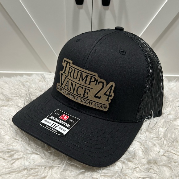 TRUMP VANCE 2024 Laser engraved Richardson 112 trucker hat. - Picture 2 of 2